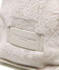 Shopper in tessuto teddy 'Marcella' #bianco