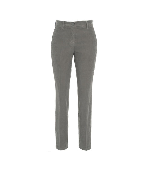 Chino in velluto a coste 'Marina' #grigio