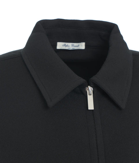 Giacca in merino jersey 'Alek' #nero