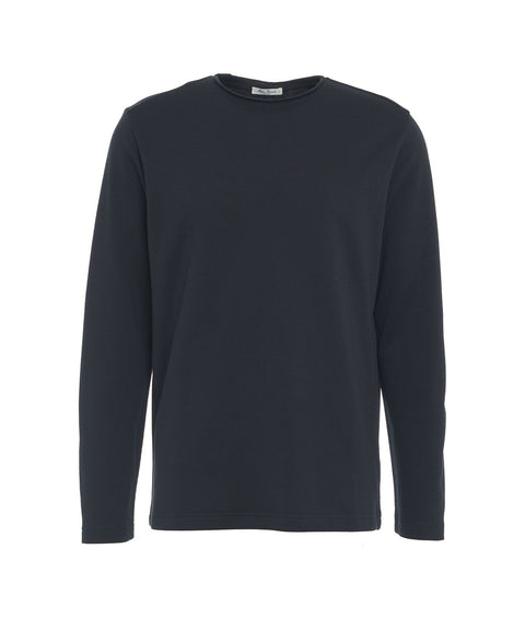 Maglia a maniche lunghe in merino 'Leonard' #blu