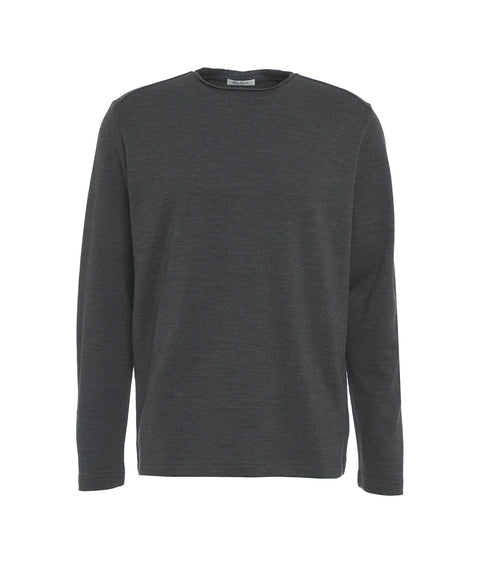 Maglia a maniche lunghe in merino 'Leonard' #grigio