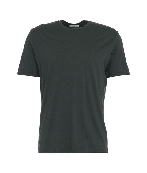 T-shirt in jersey merino 'Enno' #verde