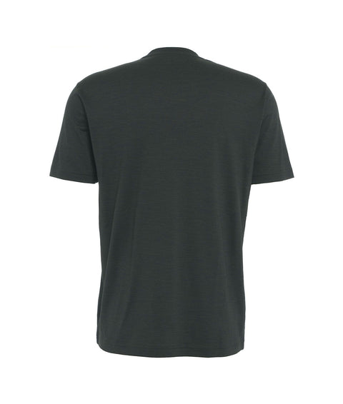 T-shirt in jersey merino 'Enno' #verde