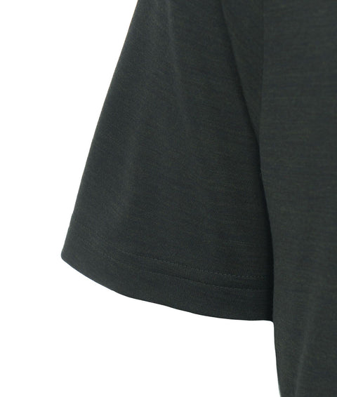 T-shirt in jersey merino 'Enno' #verde