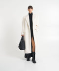 Cappotto 'Bisceglie' in misto lana alpaca #bianco