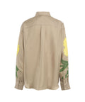 Blusa in seta con stampa floreale #giallo