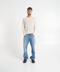 Maglione in misto lana alpaca #bianco