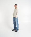 Maglione in misto lana alpaca #bianco