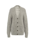 Cardigan in maglia in misto alpaca #grigio