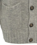 Cardigan in maglia in misto alpaca #grigio