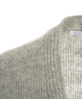 Cardigan in maglia in misto alpaca #grigio