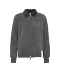 Giacca bomber in montone 'Mesv' #grigio