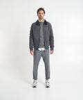 Giacca bomber in montone 'Mesv' #grigio