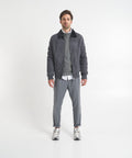 Giacca bomber in montone 'Mesv' #grigio