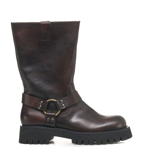 Biker boots #marrone