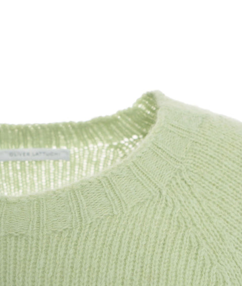 Maglione in misto lana alpaca #verde