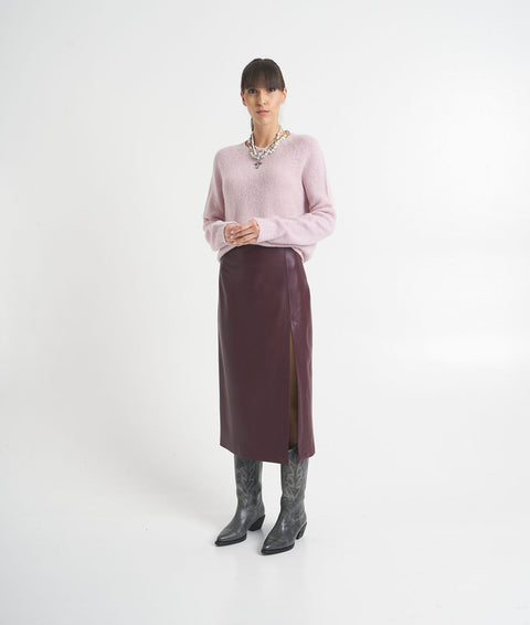 Maglione in misto lana alpaca #viola