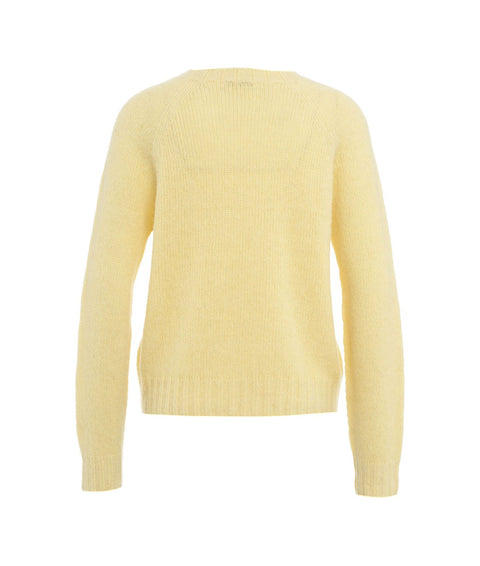 Maglione in misto lana alpaca #giallo