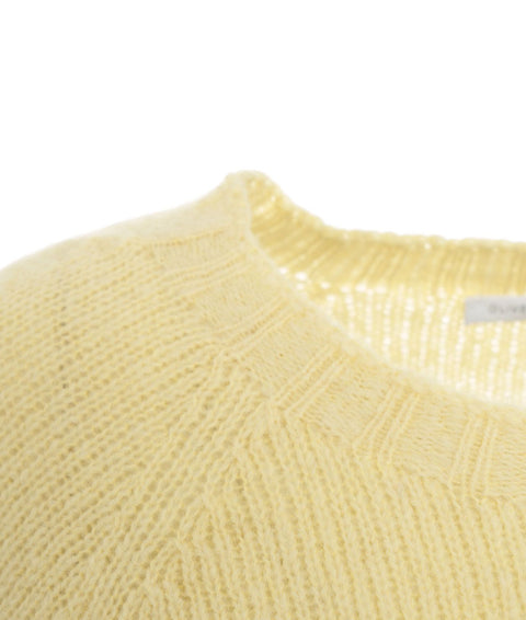 Maglione in misto lana alpaca #giallo