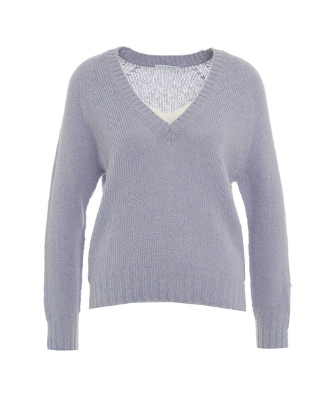 Maglia in misto alpaca #viola