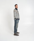 Cardigan con motivo norvegese 'Luwall' #grigio