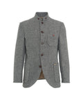 Blazer con motivo a spina di pesce 'Lusandro' #grigio