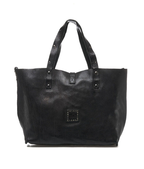 Shopper 'Bella di notte' in pelle #nero