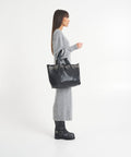 Shopper 'Bella di notte' in pelle #nero