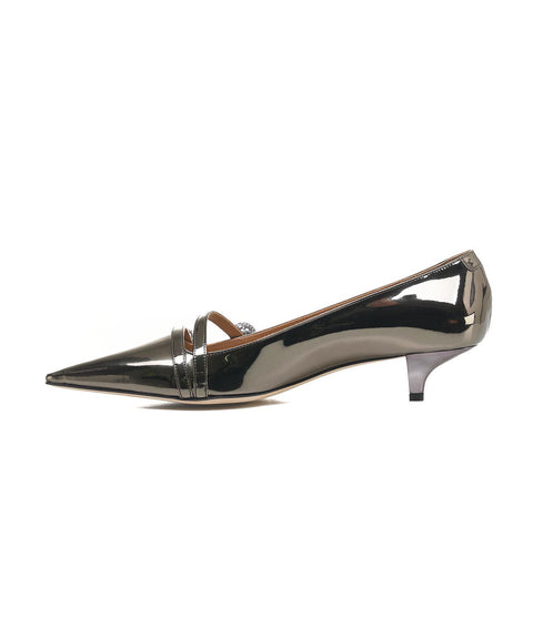 Kitten heels a punta #argento