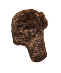 Trapper hat con stampa animalier #marrone