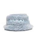 Bucket hat in pelliccia eco #blu