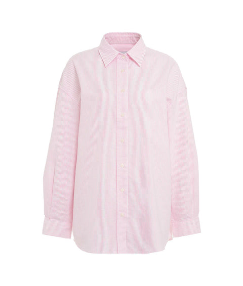 Camicia oversize a righe #rosa