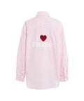 Camicia oversize a righe #rosa