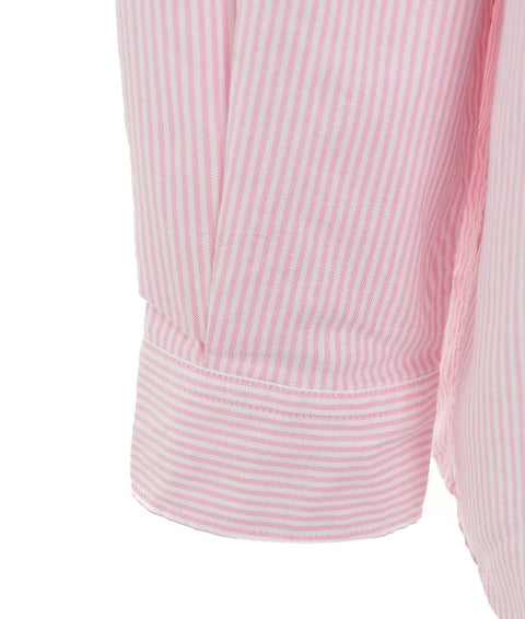 Camicia oversize a righe #rosa
