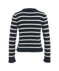 Cardigan in maglia a righe #blu