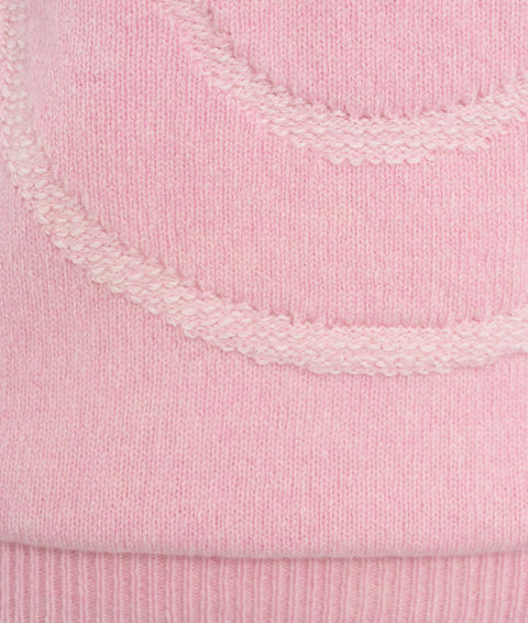 Maglione con logo #pink