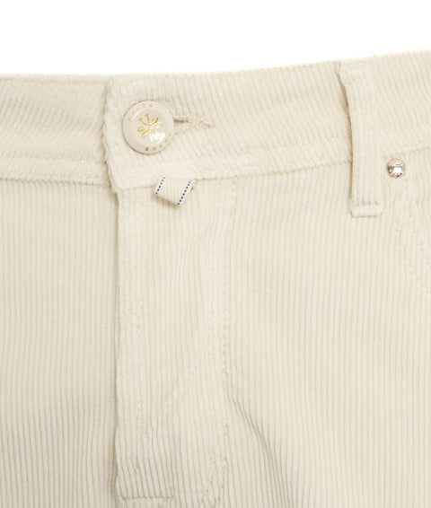 Pantaloni di velluto a coste 'Bard' #bianco