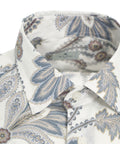 Camicia con stampa paisley #blu