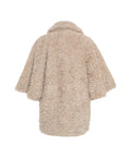 Cappotto teddy con maniche a pipistrello #beige