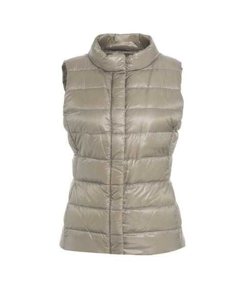 Gilet trapuntato in piumino 'Giulia' #grigio