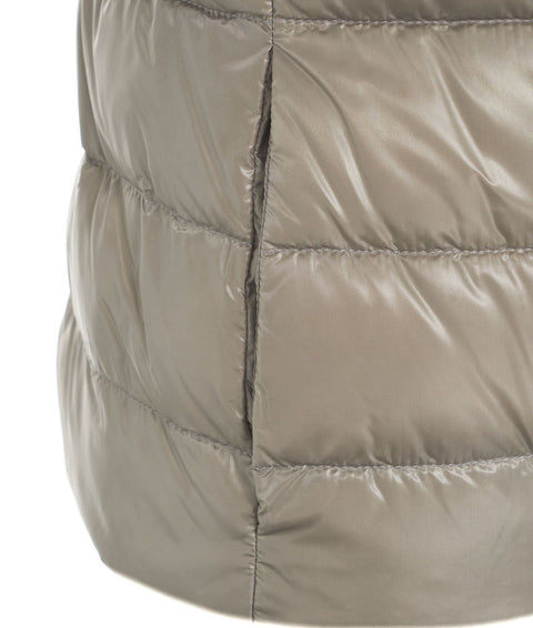 Gilet trapuntato in piumino 'Giulia' #grigio