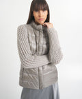 Gilet trapuntato in piumino 'Giulia' #grigio