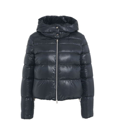 Piumino bomber trapuntato #blu