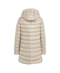 Cappotto trapuntato in piuma #beige