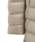 Cappotto trapuntato in piuma #beige