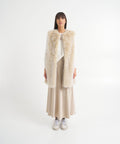 Gilet in pelliccia sintetica #beige