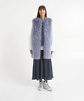 Gilet in maglia di alpaca #blu