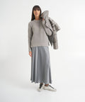 Maglione in lurex #grigio