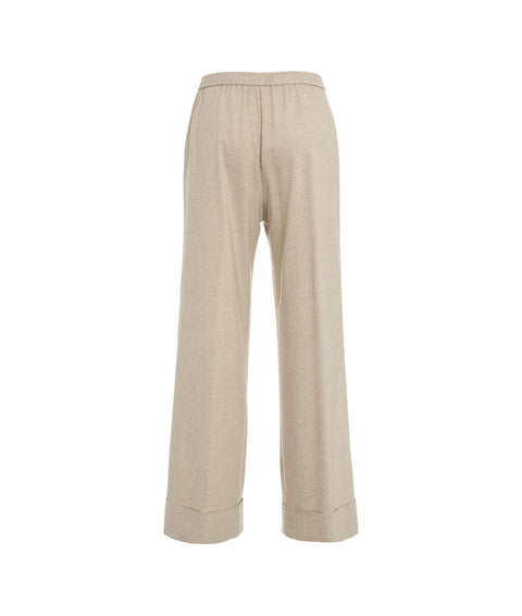 Pantaloni palazzo con coulisse #beige