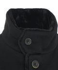 Cappotto in lana con fodera #nero